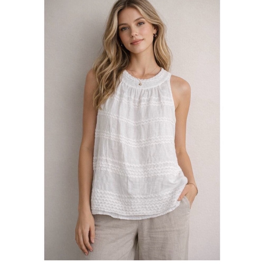 Anne Fontaine Black Sleeveless Top